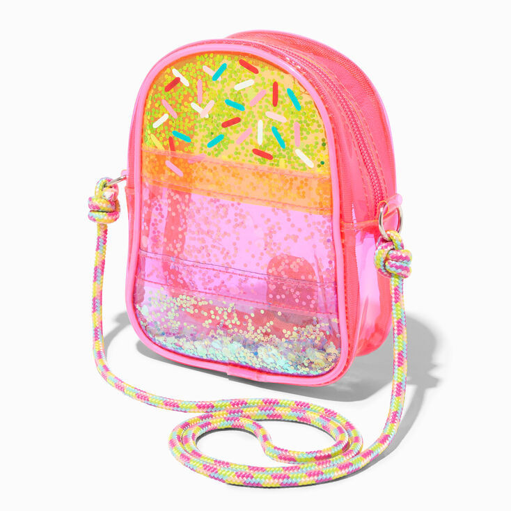 Claire's Club Transparent Popsicle Shaker Crossbody Bag | Claire's (US)