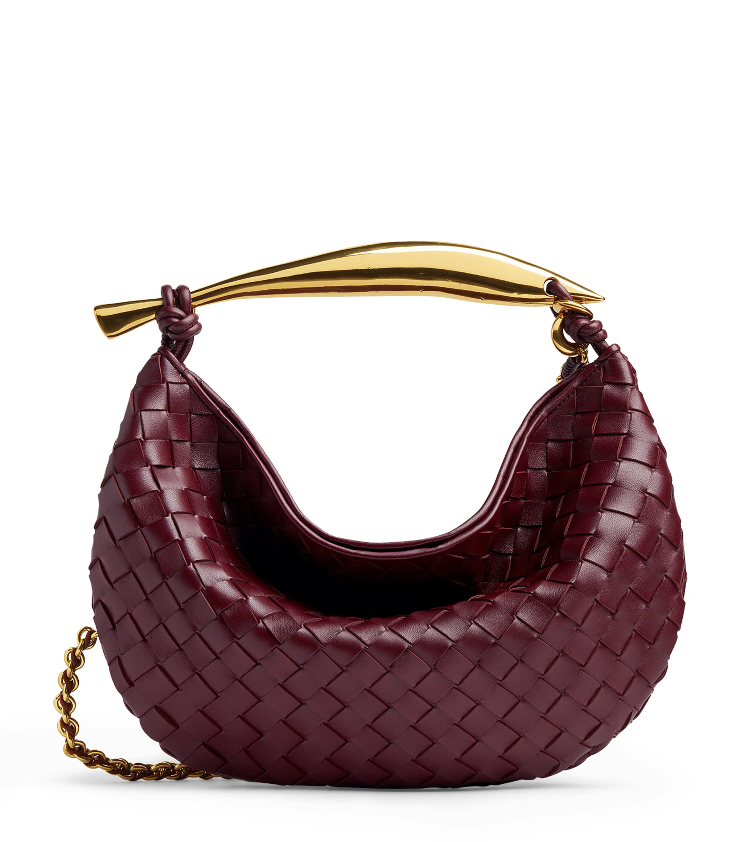 Bottega Veneta Small Leather Sardine Chain Top-Handle Bag | Harrods