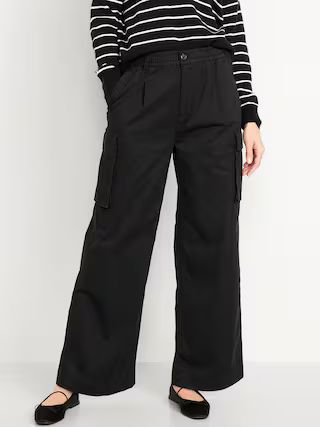 Extra High-Waisted Super Wide-Leg Cargo Pants | Old Navy (US)