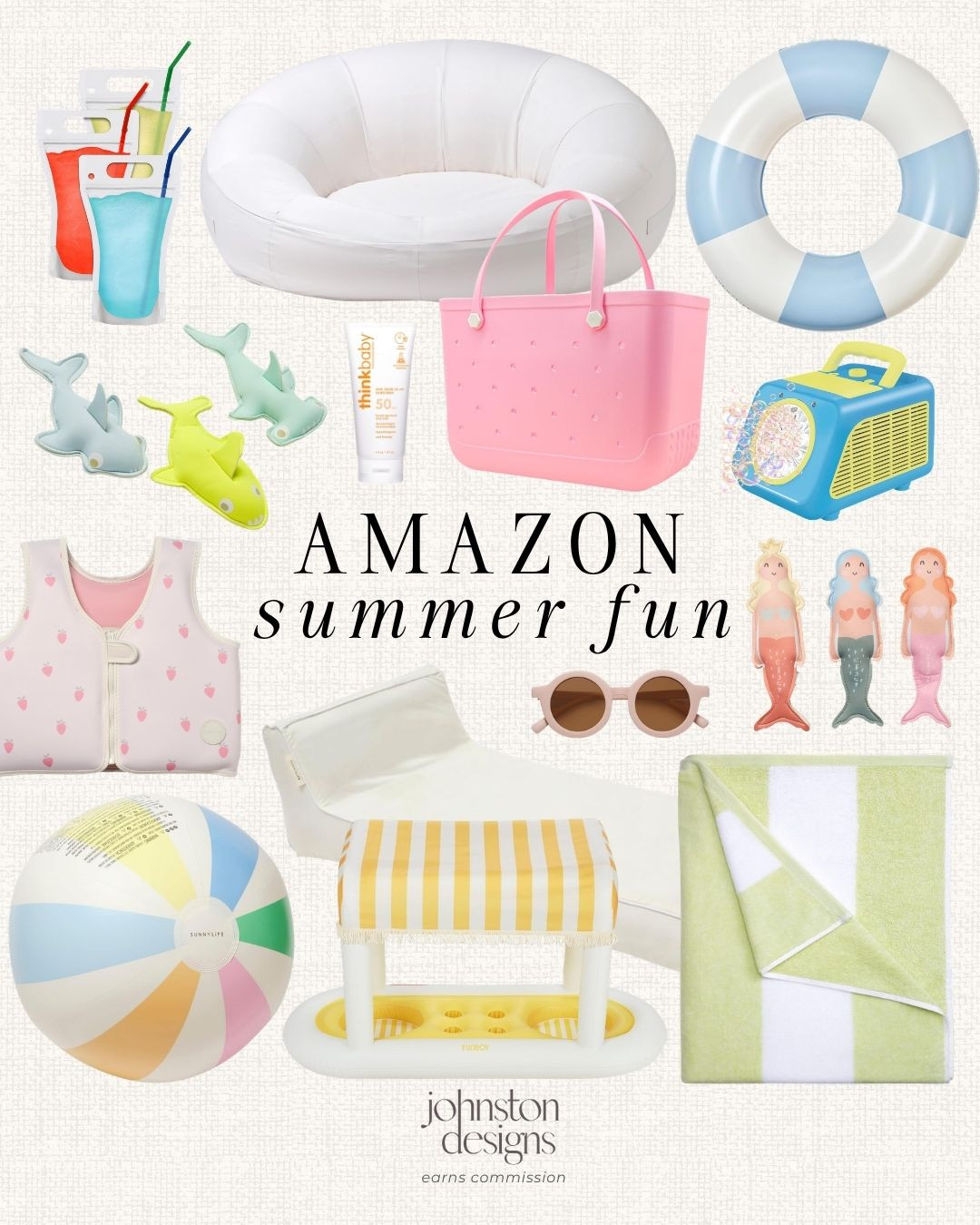 Amazon summer fun finds for pool days, beach trips and keeping little ones entertained all season long. 🩵

Amazon summer fun, pool day essentials, kids beach toys, inflatable pool float, pastel beach ball, pink beach tote, kids swim vest, shark pool toys, mermaid dive toys, baby sunscreen, toddler sunglasses, striped pool towel, inflatable drink float, outdoor summer toys, family beach day finds 

 #LTKSeasonal #LTKSwim #LTKKids