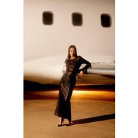 Leather Corset Detail High Waist Maxi Pencil Skirt | Debenhams UK