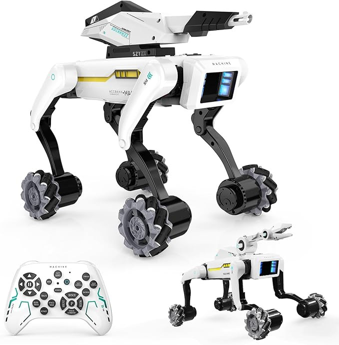3 in 1 Robot Dog with Wheels Kit, 30+ Bionic Actions, Voice & Remote Control, Programmable Moves,... | Amazon (US)