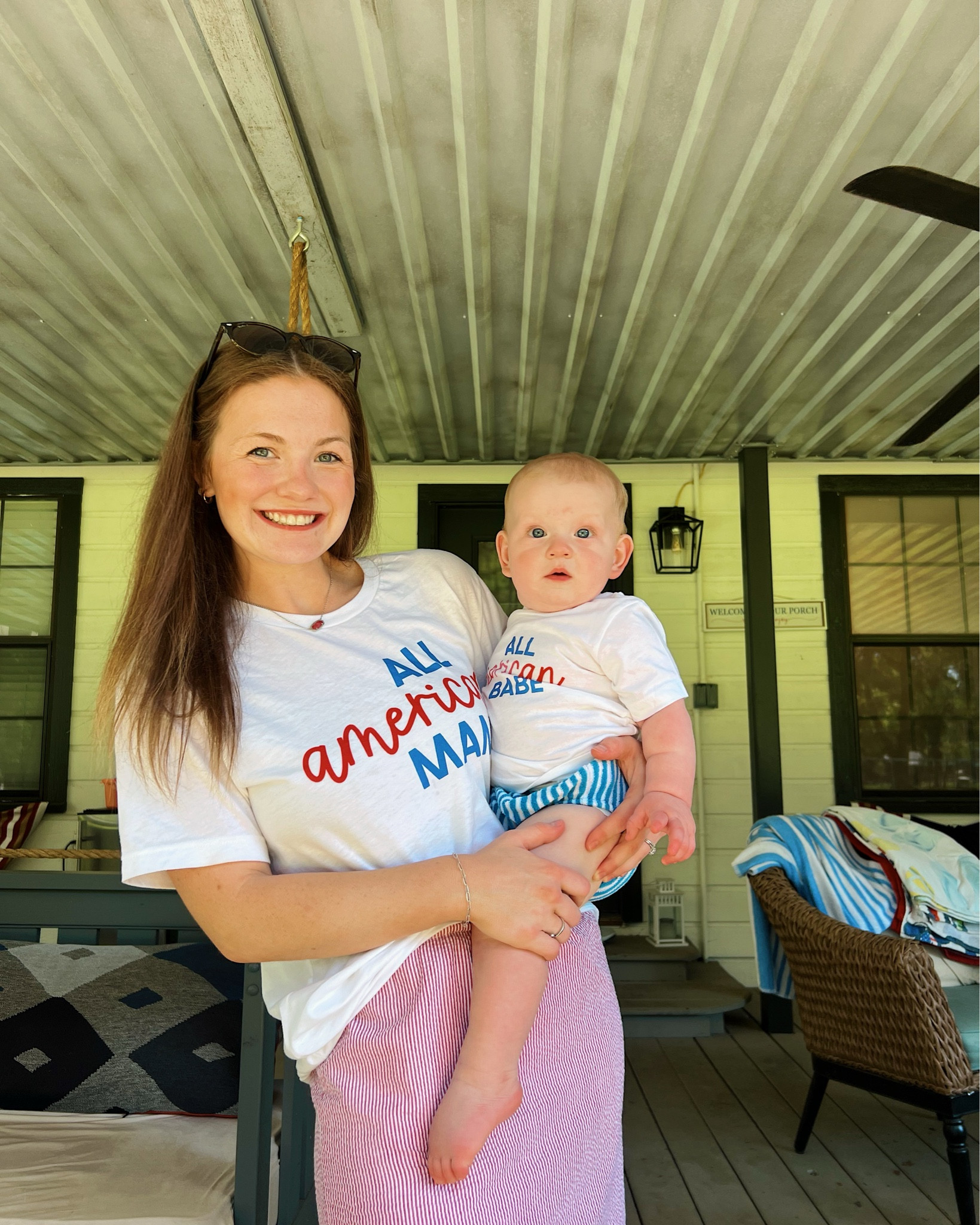 the absolute cutest Fourth of July shirts for me and my mini!!! 🇺🇸🇺🇸🇺🇸 I love that The Little Lemons Company has products you can customize for you and your whole family!! #liketkit #liketk.it/xx #ad 

You can shop little lemons company on the Shop LTK app ❤️ 

Fourth of July, mini me, independence 

#LTKFamily #LTKSummerSales #LTKBaby