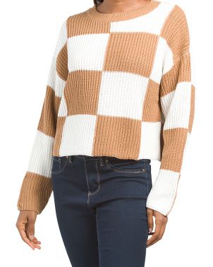 Checkered Sweater | Juniors | Marshalls | Marshalls