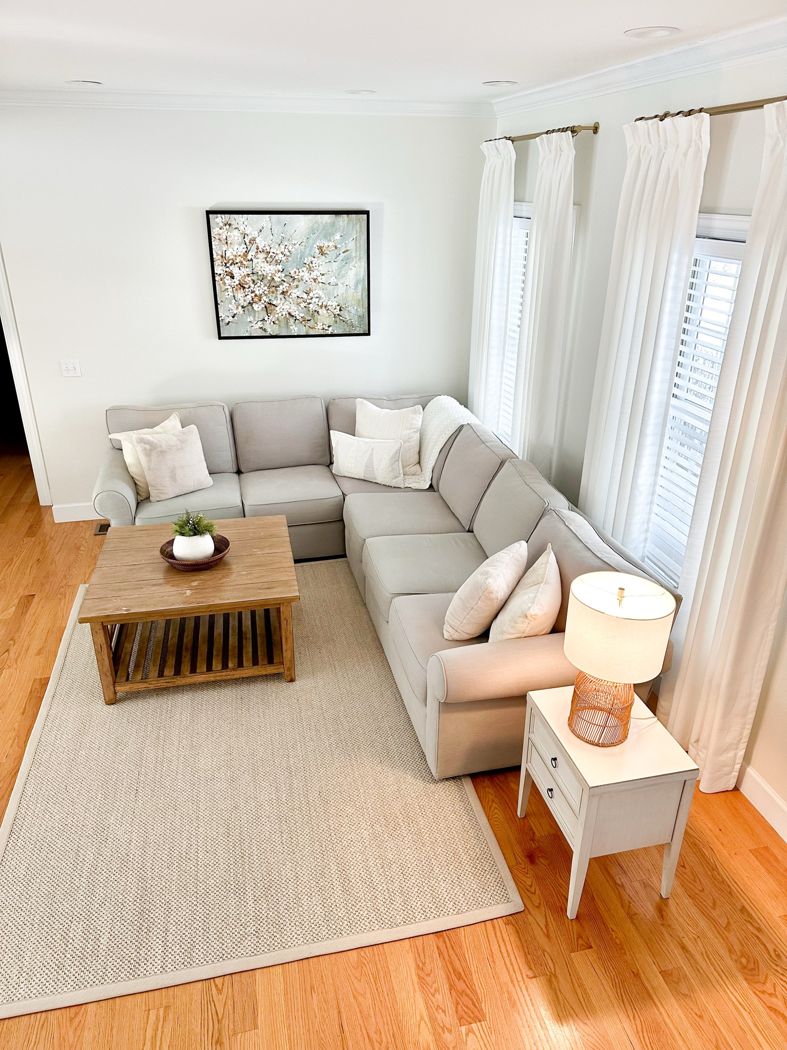 Custom curtains, custom panels, neutral living room decor, neutral rug, white curtains, white panels, two pages curtains 

#LTKHome