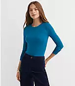 Long Sleeve Crew Neck Tee | LOFT