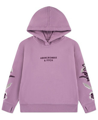 Girls' Embroidered Pull-On Hoodie | Macy's