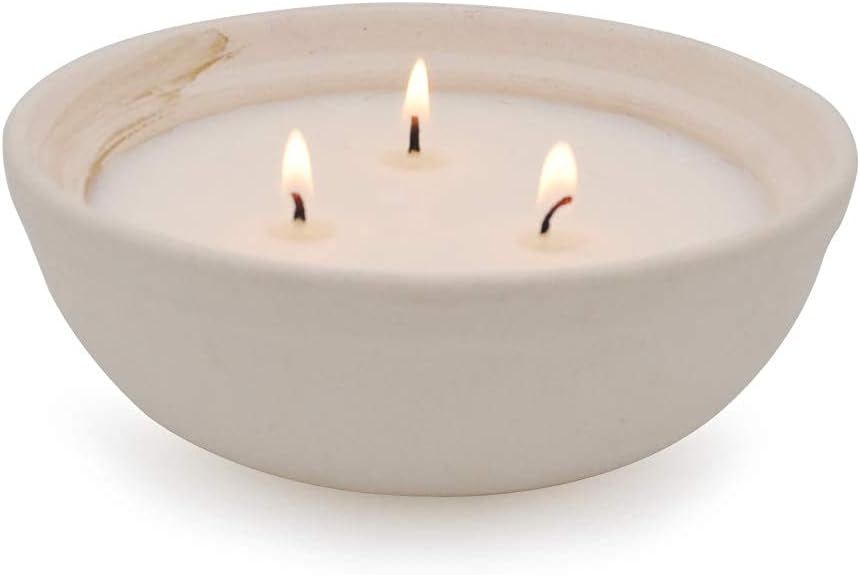 Citronella Candles in Coarse Pottery Container, Natural Soy Wax Candle Outdoor and Indoor | Amazon (US)