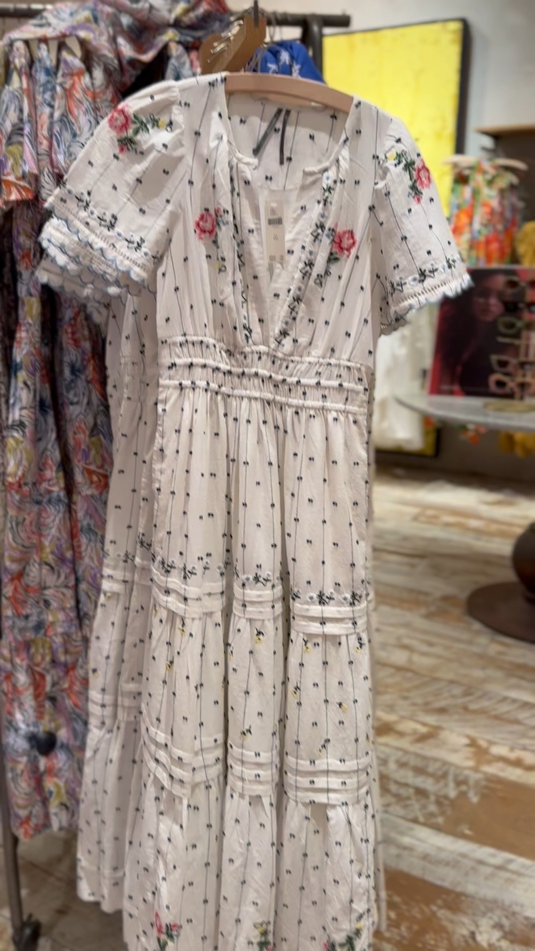 Anthropologie’s iconic Somerset Embroidered Dobby Maxi Dress is the perfect summer dress and it’s on sale! Take an extra 40% off sale at Anthropologie! 