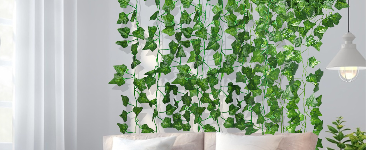Amazon.com: RECUTMS Fake Vines for Room Decor 86 FT Artificial Ivy Garland Hanging Plants Faux Gr... | Amazon (US)