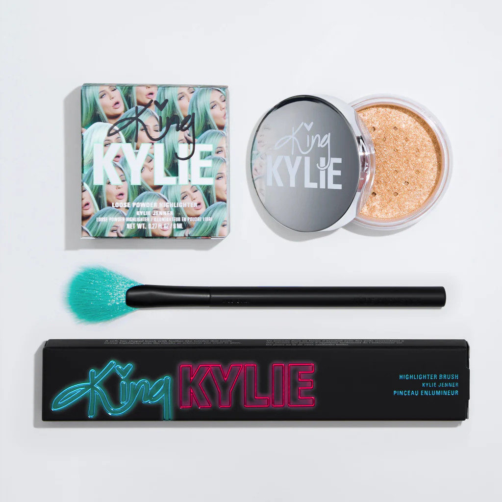 King Kylie Loose Powder Highlighter + Brush Duo | Kylie Cosmetics US