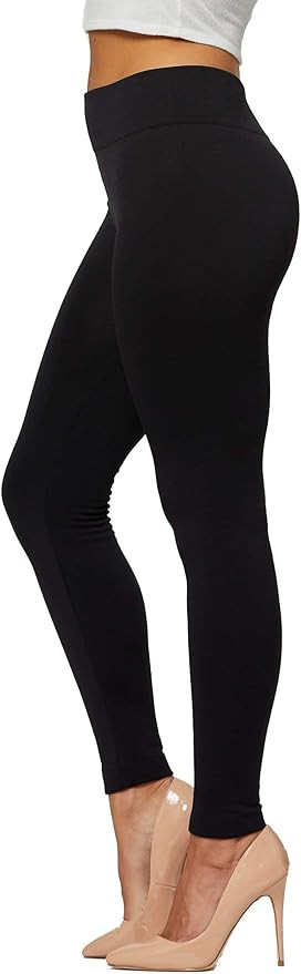 Premium Women's Fleece Lined Leggings - High Waist - Regular and Plus Size - 20+ Colors | Amazon (US)