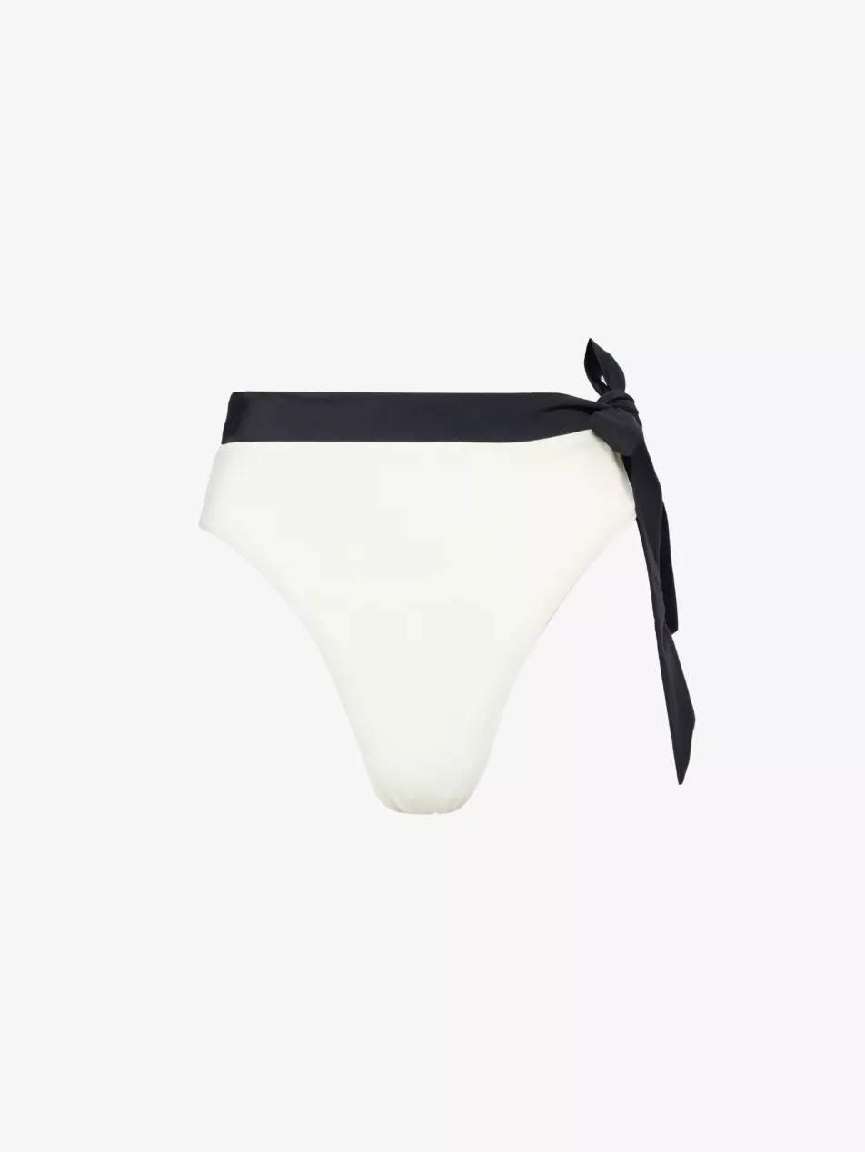 Tahiti tie-waist stretch-recycled polyamide bikini bottoms | Selfridges