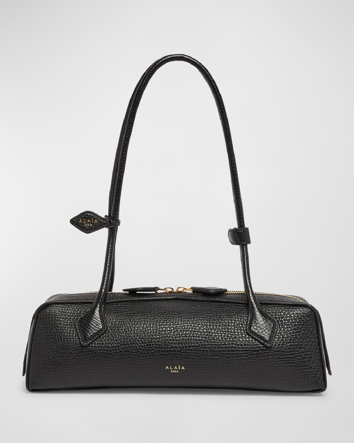 Le Teckel Medium Shoulder Bag in Grained Calfskin | Neiman Marcus