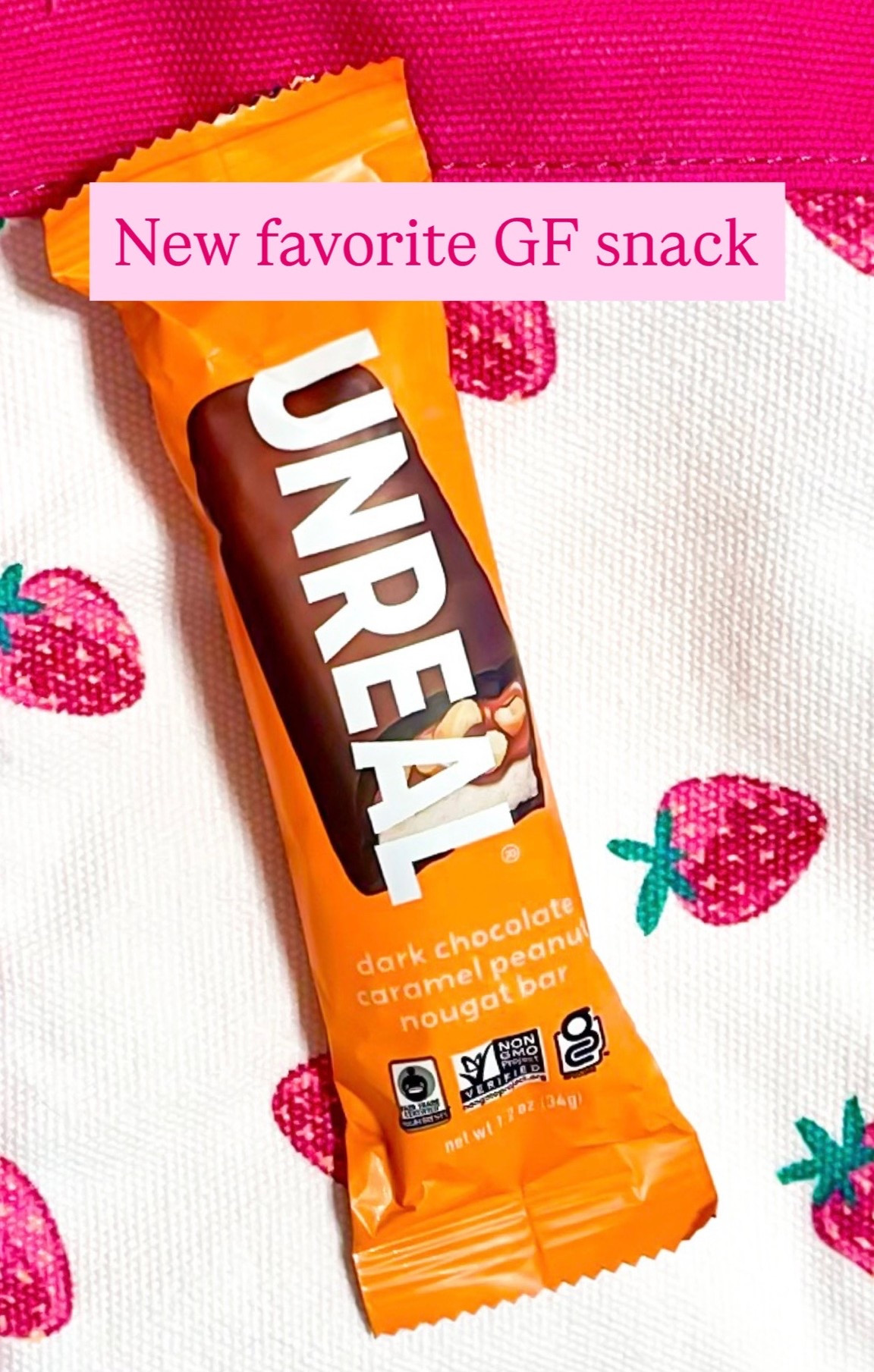 So so good! New favorite Gluten Free snack - reminds me of a Snickers. Great for on the on go! 

UNREAL Candy Dark Chocolate Caramel Peanut Nougat Bar. 

Also linked their Chocolate covered pretzels & chocolate covered coconut that are awesome too

#LTKfoodie #LTKTravel #LTKdayinmylife