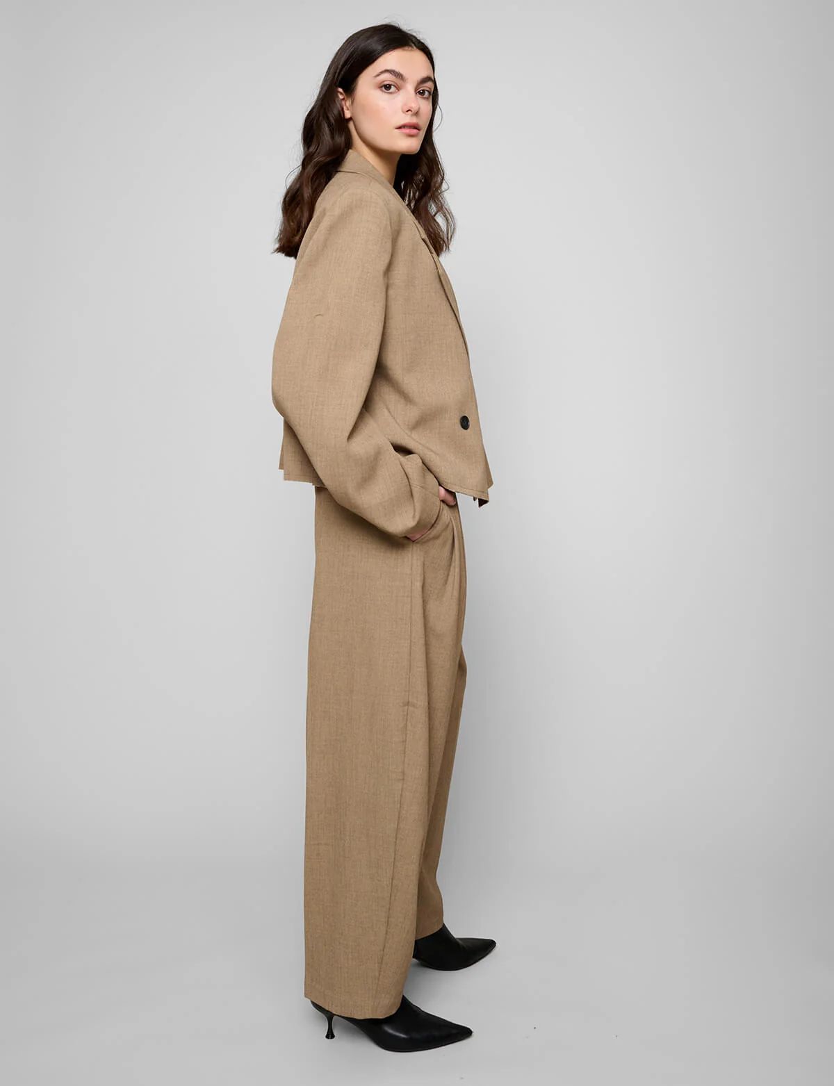 Brown Martin Slouchy Pants-BESTSELLER | Pixie Market