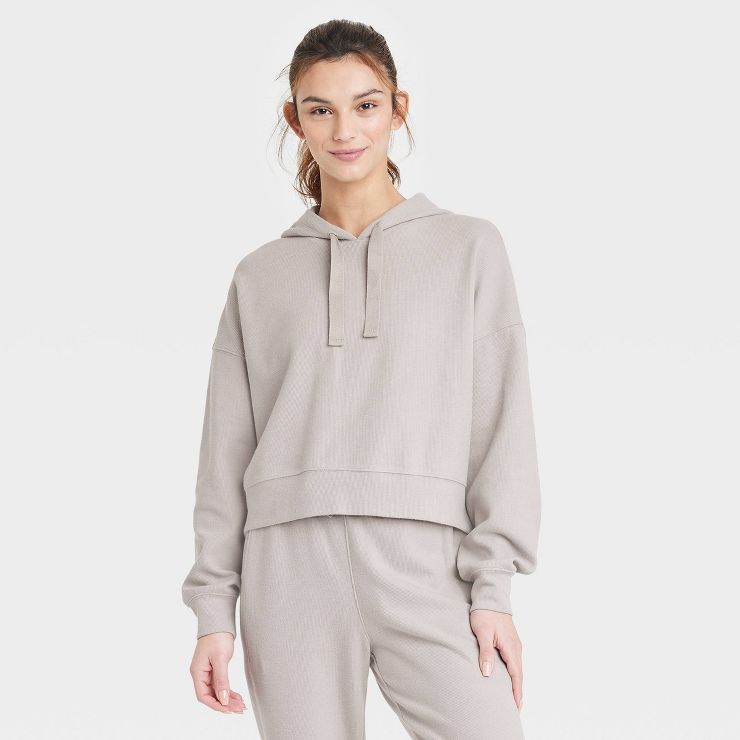 Women's Cozy Rib Sweatshirt - All In Motion™ Tan Xl : Target | Target