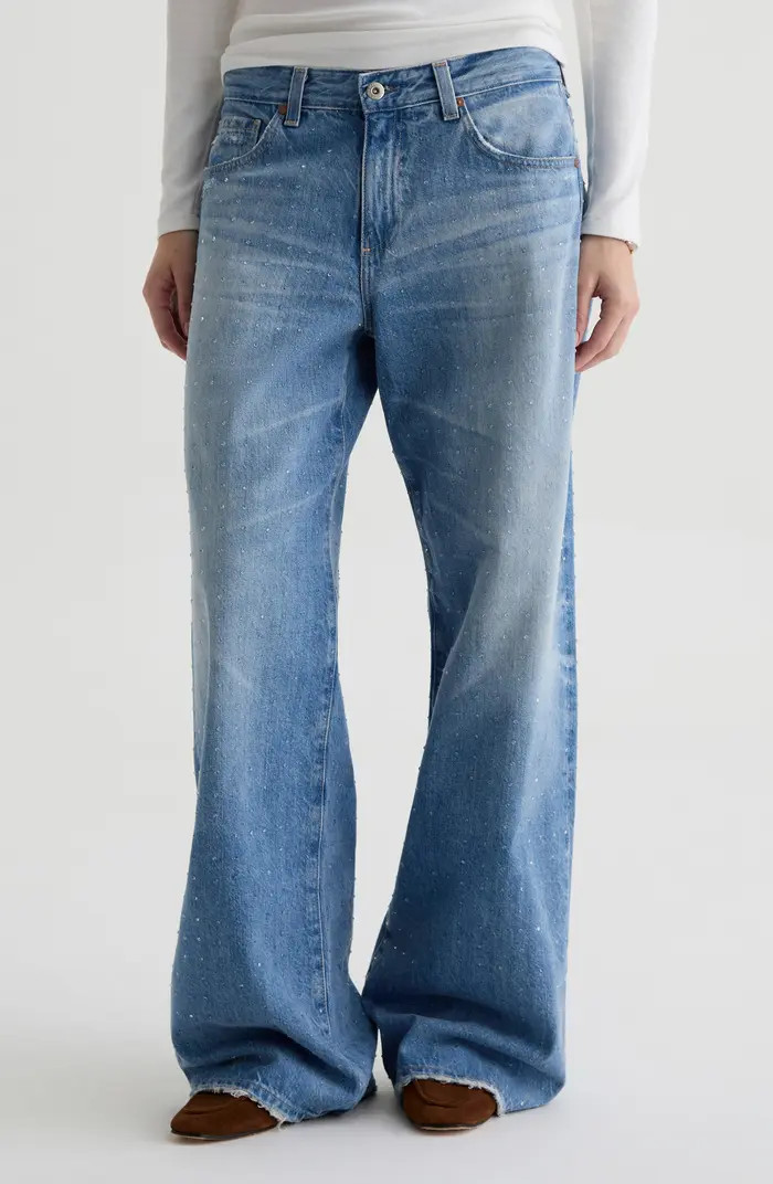 Adria Low Rise Wide Leg Jeans | Nordstrom