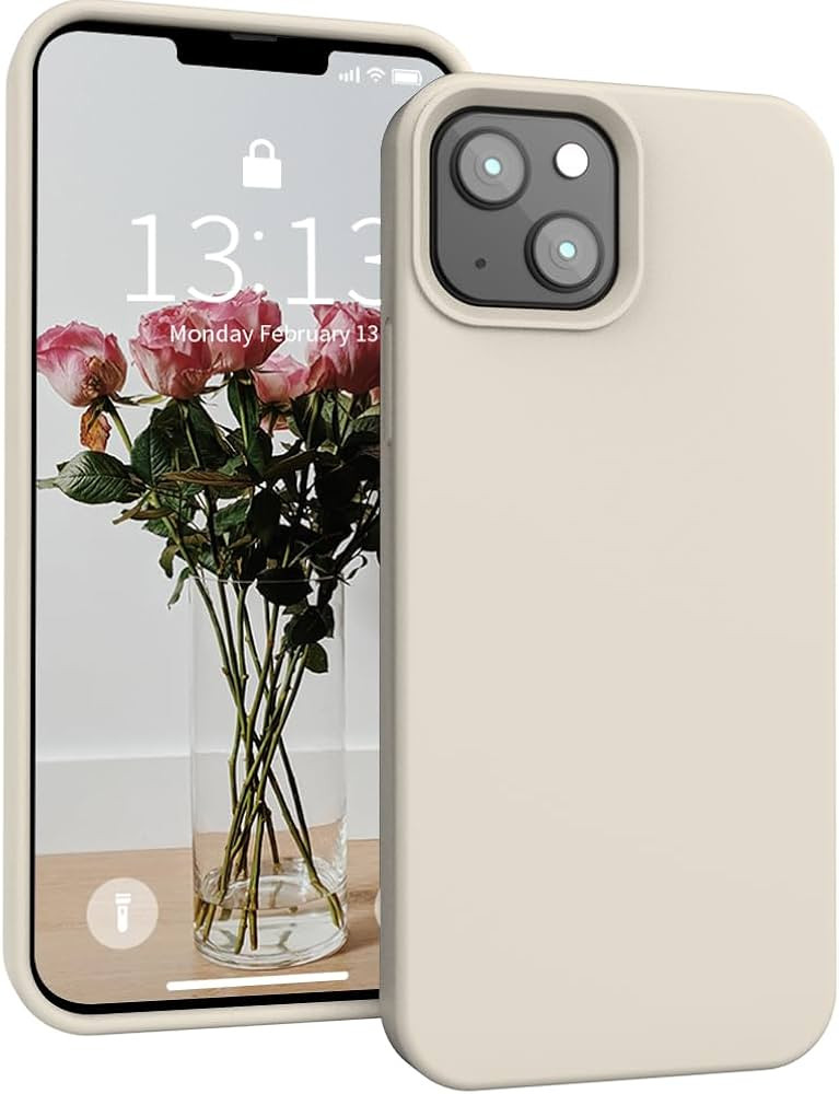 SOH Designed for iPhone 13/iPhone 14 Case, Silicone Shockproof Protective Phone Case with Microfi... | Amazon (US)