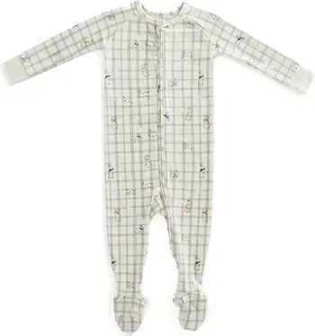 Pehr Bunny Print Fitted One-Piece Organic Cotton Footed Pajamas | Nordstrom | Nordstrom