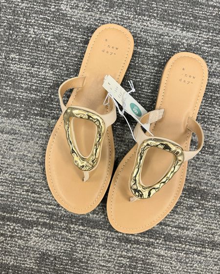 I love these Target find Women's Helen Thong Sandals - A New Day™. It’s giving sculpture. There’s a schiaparelli vibe for less!

#LTKSeasonal #LTKFindsUnder50