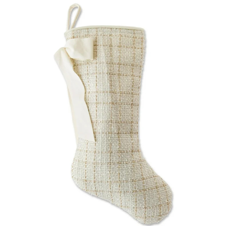 White Tweed Christmas Stocking, 19", by Holiday Time | Walmart (US)