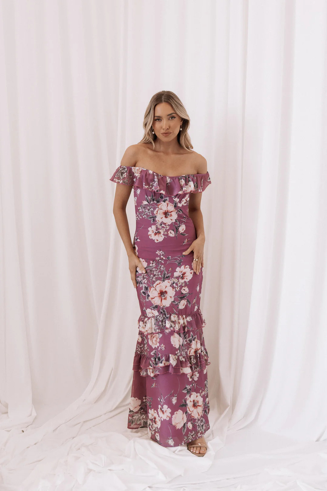 Irelynn Maxi Dress - Dark Rose Floral | Petal & Pup (US)