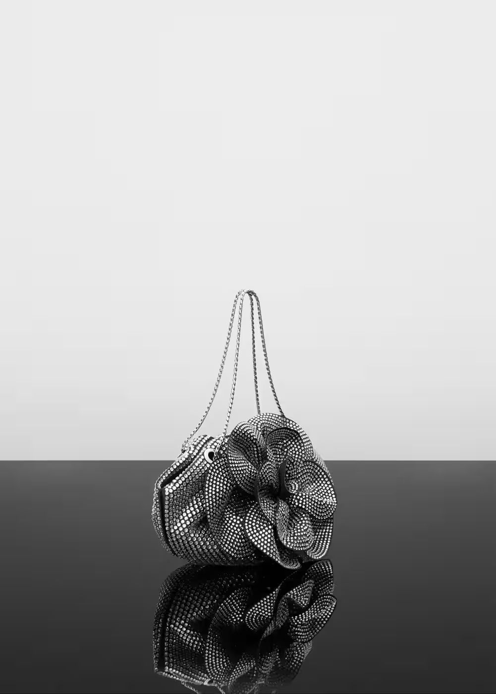 Rhinestone maxi-flower bag -  Women | Mango USA | MANGO (US)