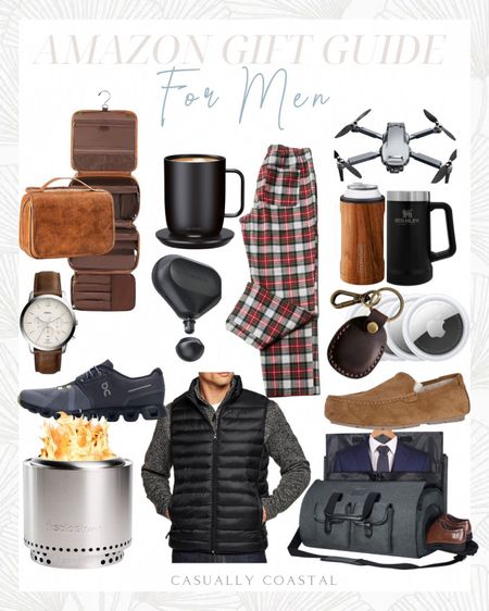 Holiday Gifts for the men in your life, all from Amazon 
- 
Drone, Air tags, Fossil watch, amazon watches for men, Beer mug, can insulator, Ugg slippers, Solo Stove, ON sneakers, garment travel bag,Thera gun, massage, amazon toiletry bag, plaid flannel pajama pants, mens gift ideas from amazon, amazon gift guide, mens gift guide, gifts for husbands, gifts for fathers, gifts for brothers, gifts for father-in-laws, men's travel gifts, amazon travel gifts, amazon mens slippers, mens gifts under $100, mens gifts under $150, amazon mens pajama pants

#LTKGiftGuide #LTKfindsunder100 #LTKmens