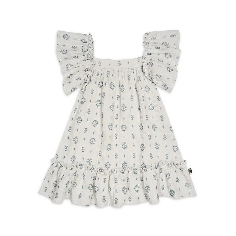 Modern Moments by Gerber Baby and Toddler Girl Dress with Ruffles, Sizes 12M-5T | Walmart (US)