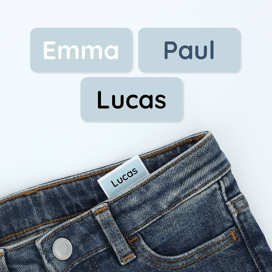 TeddyLabels - Clothing Labels for Nursing Home (60) \u2013 Self-Adhesive Name Tags for Clothes an... | Amazon (US)