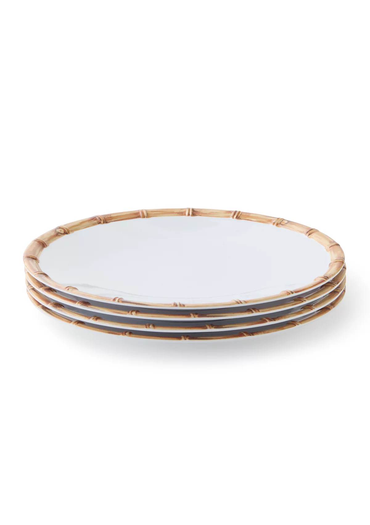Bamboomelamine Dinner Plate Set of 4 | Belk