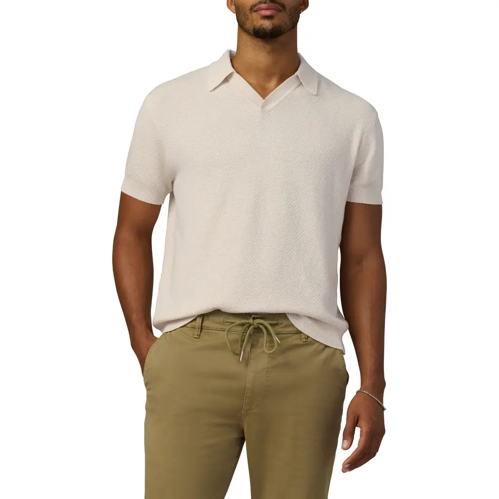 Joe's Johnny Collar Polo in Sandpaper at Nordstrom, Size X-Large | Nordstrom