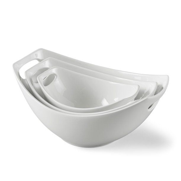 Better Homes & Gardens Porcelain Handled Serve Bowls, Set of 3 - Walmart.com | Walmart (US)