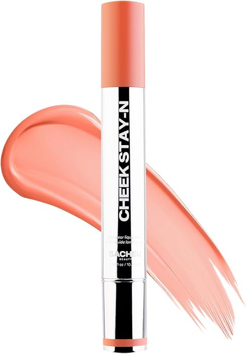Sacheu Cheek STAY-N Liquid Blush for Cheeks \u2014 High Pigment, Buildable, Lightweight Cream Blu... | Amazon (US)