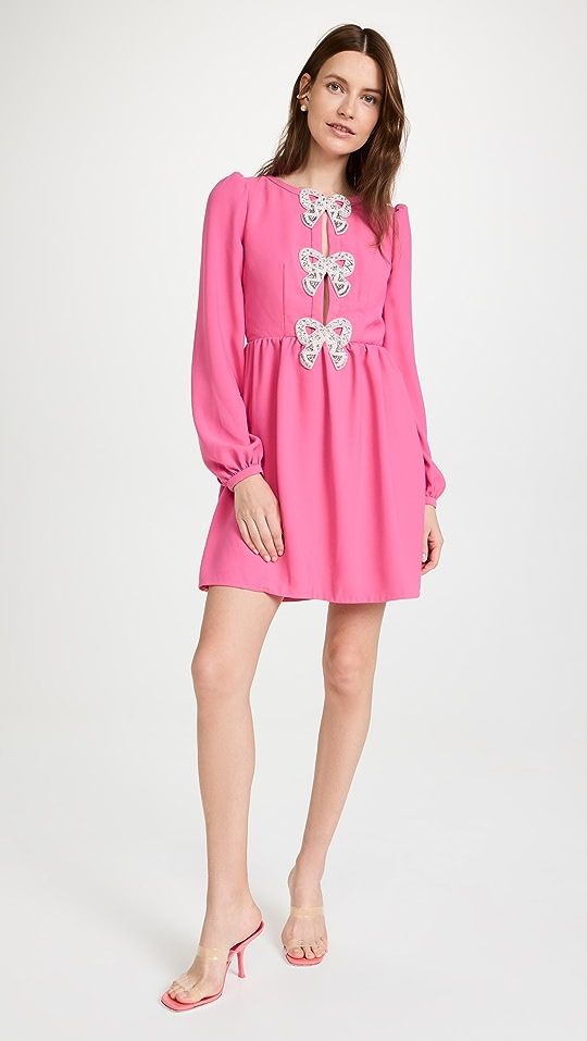 Saloni Camille Bows Mini Dress | SHOPBOP | Shopbop