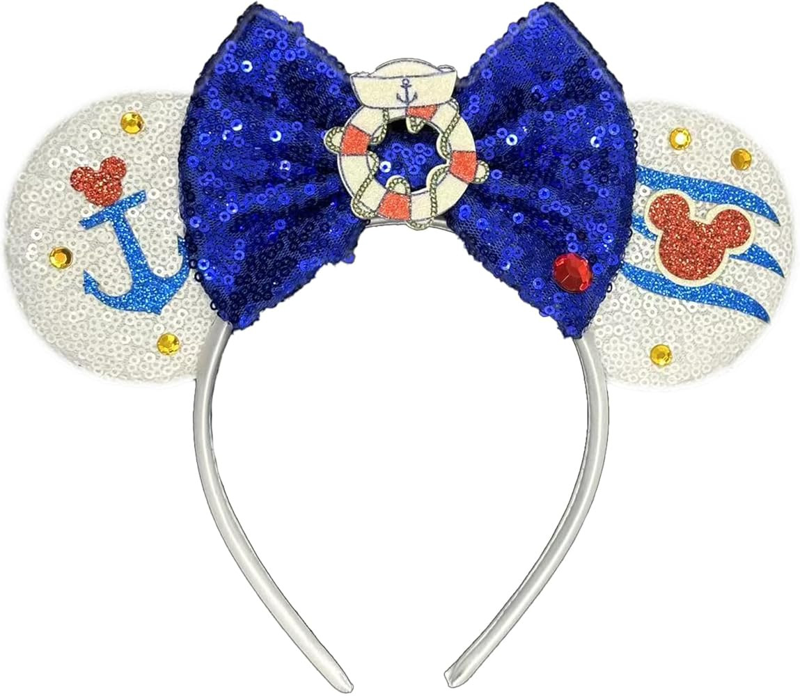 Mouse Ears Headband - Sequin Ears for Women Adut, for Cartoon Princess Costume Cosplay Birthday P... | Amazon (US)