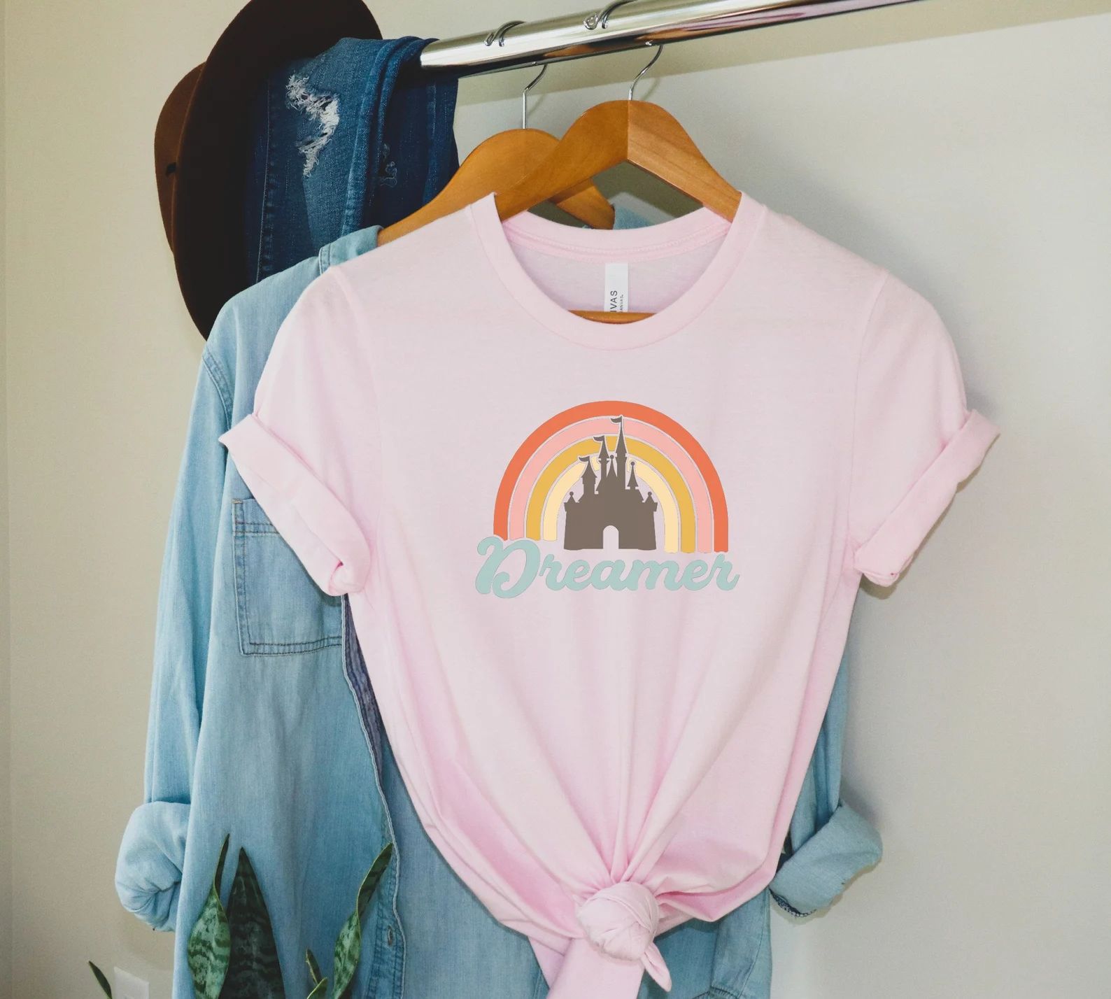 Disney Dreamer Shirt, Unisex Tee, Mommy and Me, Dreamer Shirt, Rainbow Shirt, Family Disney Shirt... | Etsy (US)