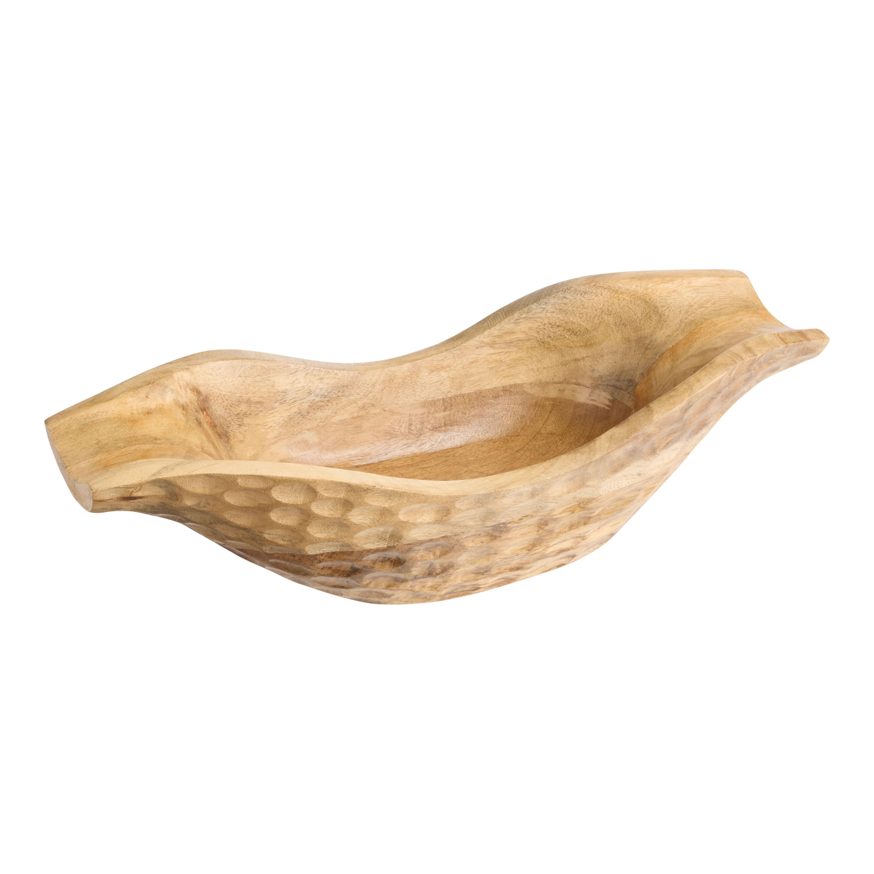 CRAFT Natural Wood Thumbprint Bowl Decor | World Market