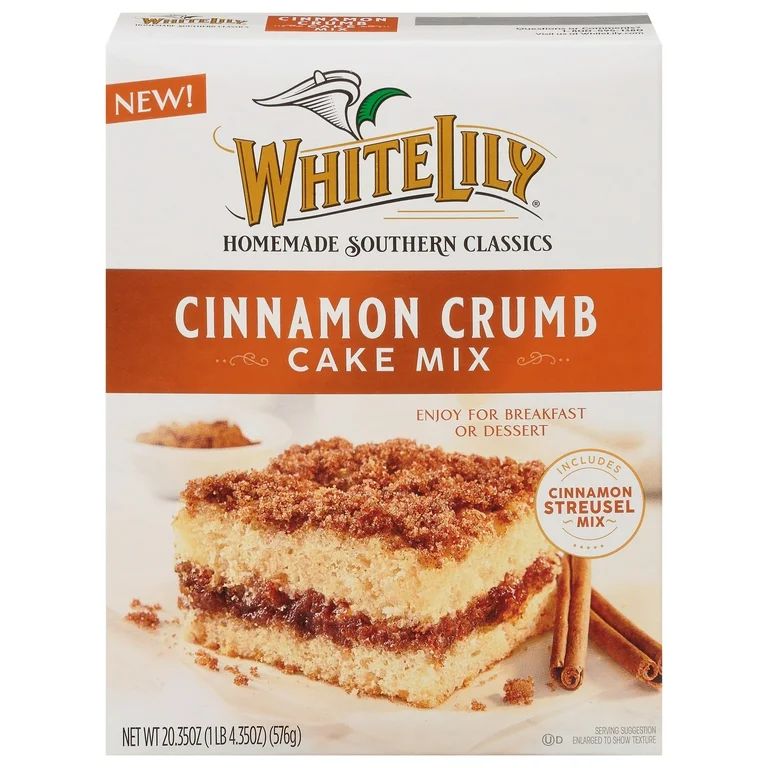 White Lily Cinnamon Crumb Cake Mix, 20.35 OZ Box | Walmart (US)