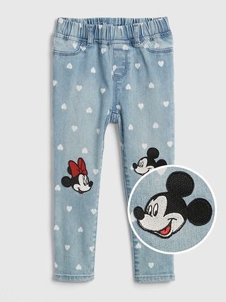 babyGap | Disney Mickey Mouse and Minnie Mouse Jeggings with Fantastiflex | Gap US