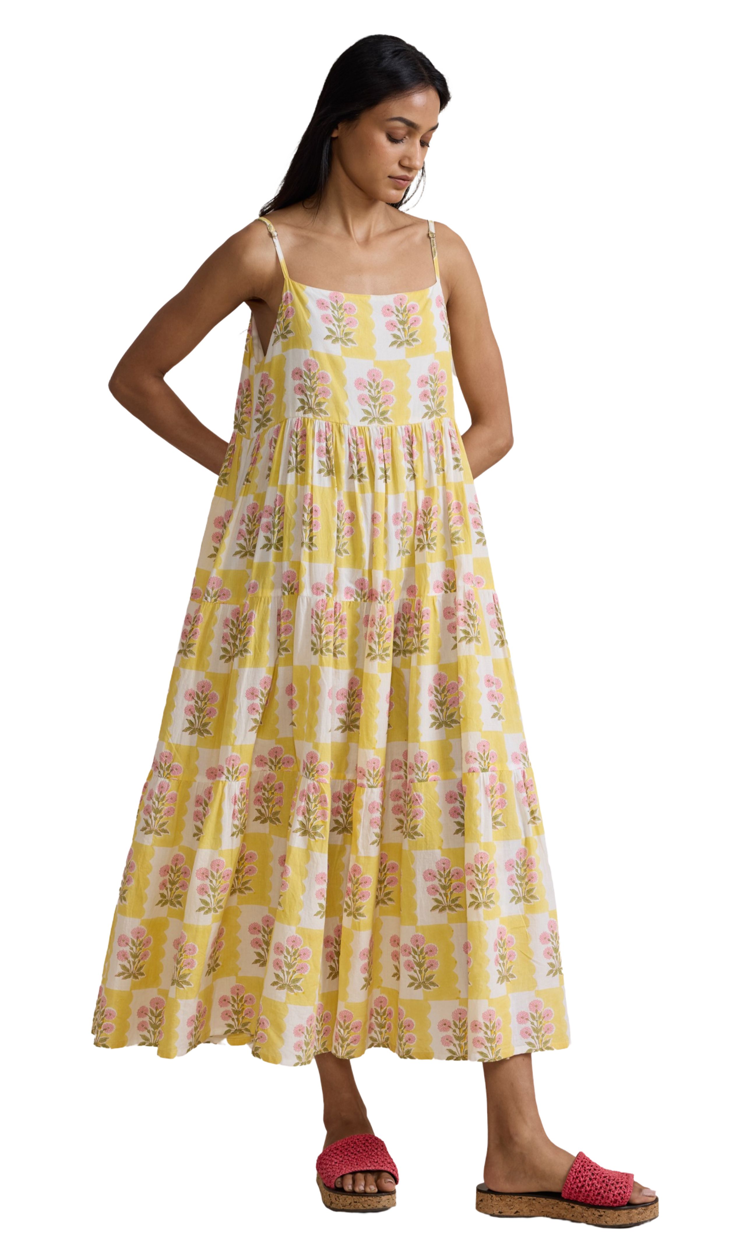 Daydress Oslo Dress, Battenburg Marigold | Monkee's of Mount Pleasant