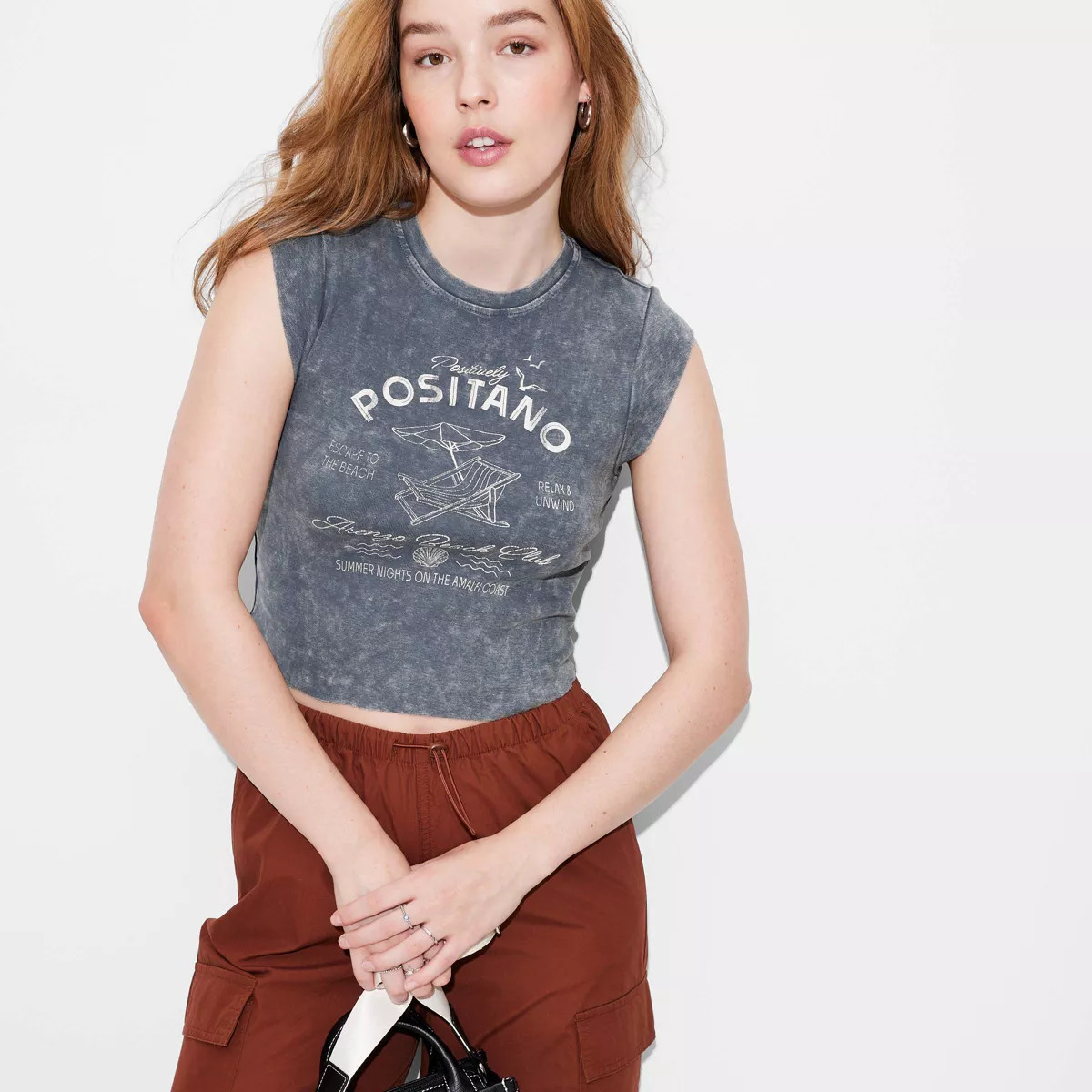 Women's Short Sleeve Graphic Baby T-Shirt - Wild Fable™ Indigo M | Target