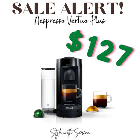 SALE ALERT! Walmart has the Nespresso Vertuo Plus on sale for just $127! This is a game changer for your coffee routine. 
#nespresso
#coffeeaddict
#coffeebar
#gourmetcoffee
#walmart
#walmartfinds
#home


#LTKhome #LTKFind #LTKsalealert