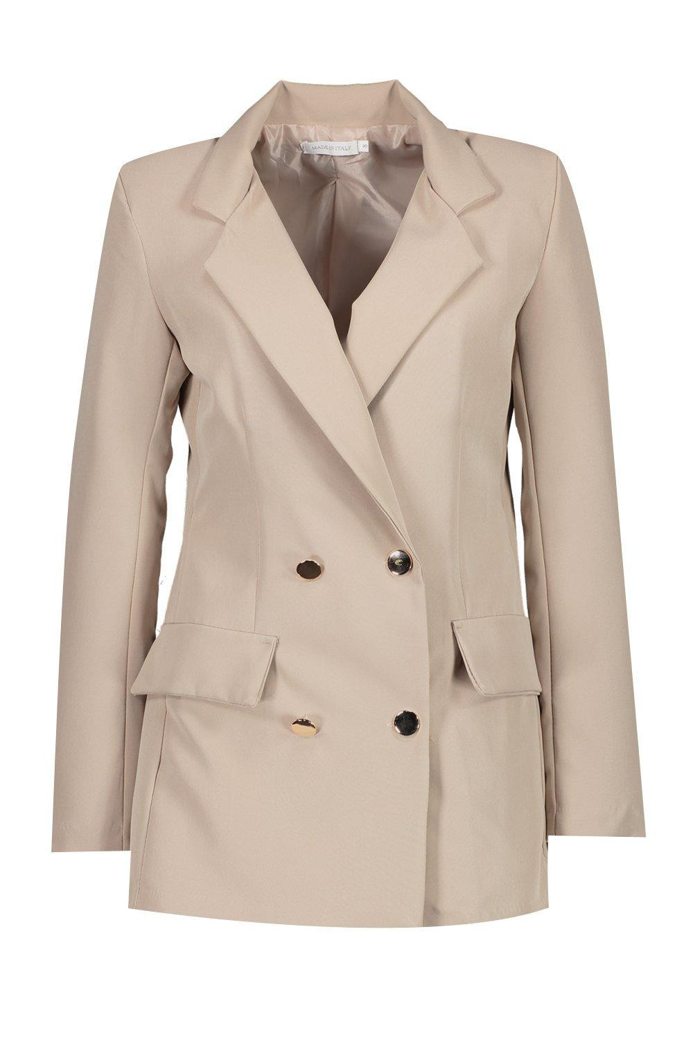 Double Breasted Military Blazer | Boohoo.com (UK & IE)