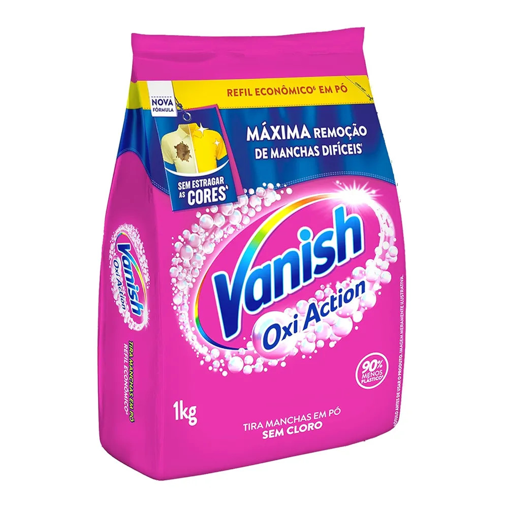 Vanish Multi Power Oxi Action - Tira Manchas em Pó, Refil Econômico para roupas coloridas,1kg | Amazon (BR)
