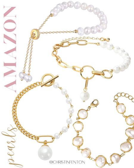 Mother’s Day gift ideas, pearl bracelets 🤍 Amazon Fashion Finds! Spring outfits, summer dresses, Mother’s Day dresses,  pastel dresses, spring dresses, vacation dresses, resort dresses, resort wear, spring tops, summer tops, bikinis, one piece swimsuits, high heel sandals high heels, pumps, fedora hats, bodycon dresses, sweater dresses, bodysuits, mini skirts, maxi skirts, watches, backpacks, camis, crop tops, high heeled boots, crossbody bags, clutches, hobo bags, gold rings, simple gold necklaces, simple gold rings, gold bracelets, gold earrings, stud earrings, work blazers, outfits for work, work wear, jackets, bralettes, satin pajamas, hair accessories, sparkly dresses, knee high boots, nail polish, travel luggage . Click the products below to shop! Follow along @christinfenton for new looks & sales! @shop.ltk #liketkit #founditonamazon 🥰 So excited you are here with me! DM me on IG with questions! 🤍 XoX Christin #LTKstyletip #LTKshoecrush #LTKcurves #LTKitbag #LTKsalealert #LTKwedding #LTKfit #LTKunder50 #LTKunder100 #LTKbeauty #LTKworkwear #LTKhome #LTKtravel #LTKfamily #LTKswim #LTKSeasonal  

#LTKGiftGuide