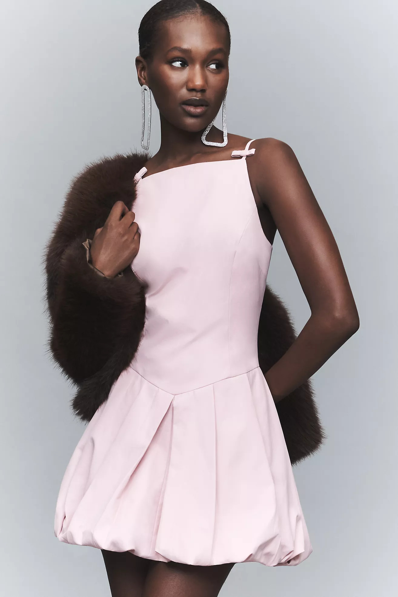 ASTR The Label Tionna Sleeveless Bubble Mini Dress | Anthropologie (US)