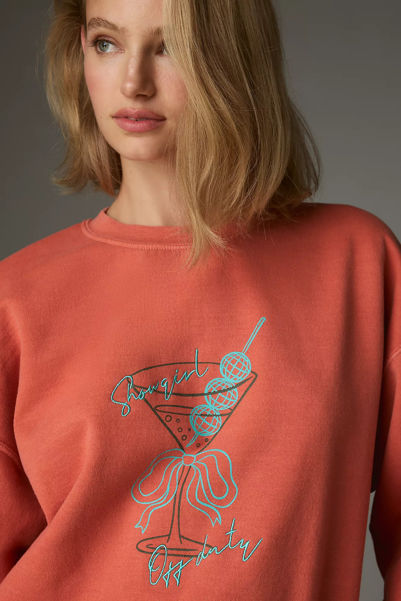 By Anthropologie Crew-Neck Showgirl Graphic Sweatshirt | Anthropologie (US)
