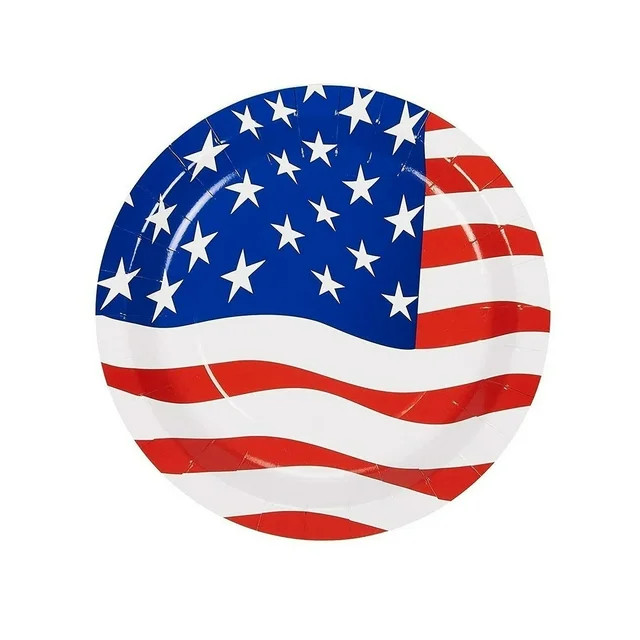 Taqqpue Memorial Day Decorations 4th of July Party Supplies, Disposable Paper Plates, Cups, Napki... | Walmart (US)